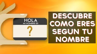Que dice tu nombre de ti? Descubre como eres según tu nombre con este divertido test! ↠↠ ¡No te olvides de suscribirte para no perderte ningún test! https://www.youtube.com/channel/UCEOWFJ...