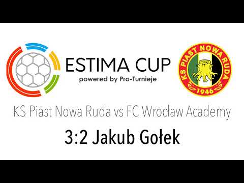 Estima Cup u17 2021 Piast vs FC Wrocław Academy; Jakub Gołek - gol 3:2