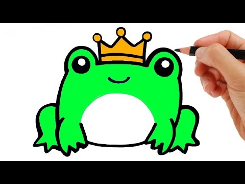 COMMENT DESSINER UNE GRENOUILLE FACILE ETAPE PAR ETAPE