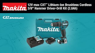 MAKITA 12V max CXT™ 3/8" Hammer Driver-Drill Kit - Thumbnail