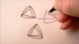 How to draw tanglepattern Tri-Po