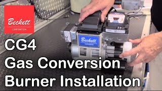 CG4 Gas Conversion Burner Installation