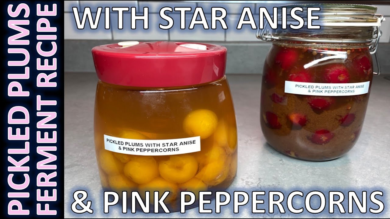 Pickled Cherry Plums with Aniseed & Pink Peppercorns | Ferment Cookbook Recipe by Kenji Morimoto