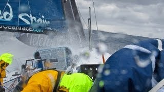 Telefonica Big Wave Crashes | Volvo Ocean Race 2011-12