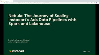 Nebula: The Journey of Scaling Instacart’s Data Pipelines with Apache Spark™ and Lakehouse
