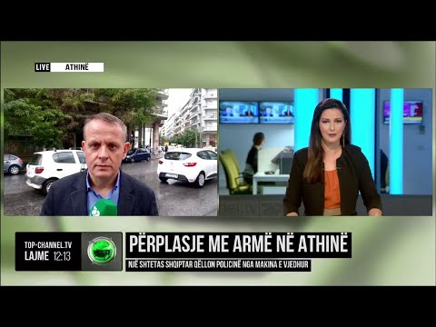 Top Channel/ Përplasje me armë në Athinë, një shtetas shqiptar qëllon policinë nga makina e vjedhur