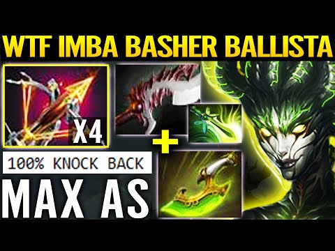🔥 WTF BASHER + BALLISTA Medusa! Max AS Endless Knockback + Stun IMBA Carry Late Game 7.29 Dota 2 Pro