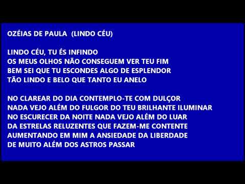 Lindo Céu - Ozéias de Paula