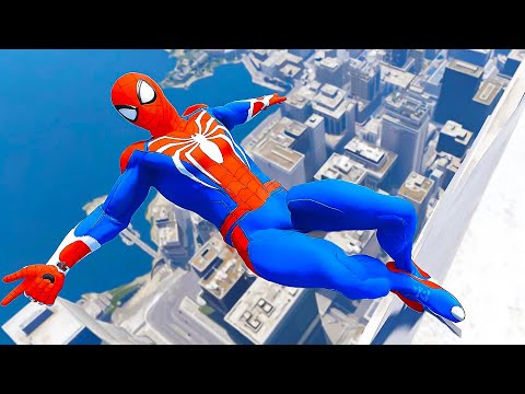 SPIDERMAN CRAZY Water Ragdolls Funny Fails in GTA 5 #live02 - GTA 5 Ragdolls Funny Moments