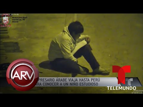 Estudiaba bajo la luz de un poste y un millonario lo sorprendió | Al Rojo Vivo | Telemundo