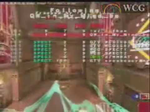 WCG 2002 GrandFinal 퀘이크 Python 호주 VS InMyMind 불가리아 그룹 풀리그 G-2