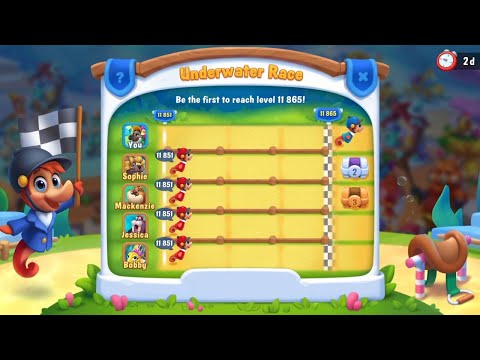 @Fishdom Level 11863 - Super Hard Level 11864. Won 1st Place in Underwater Race 🏁