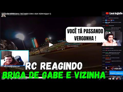 RC REAGINDO AO GABE BRIGANDO COM SUA VIZINHA !  - GTA RP