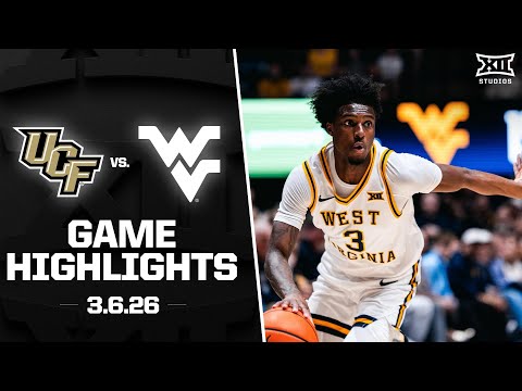 UCF vs. West Virginia Game Highlights | 2025-26 Big 12 Men’s Basketball
