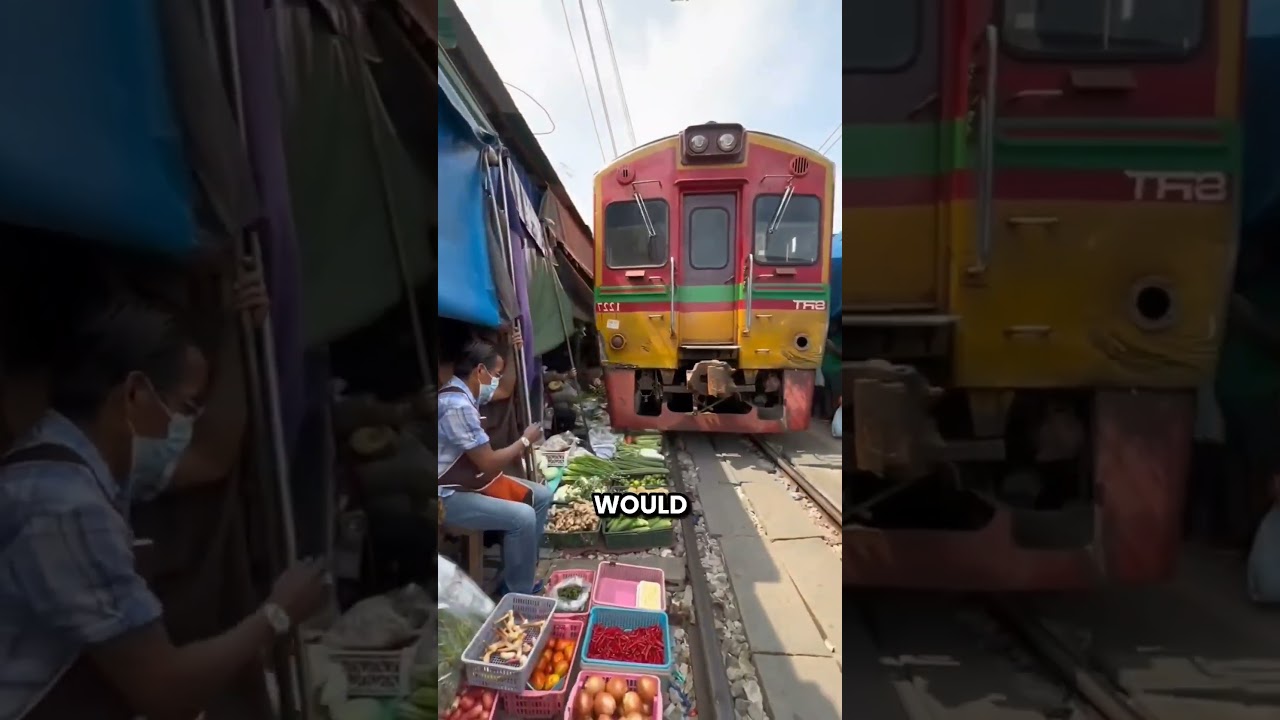 These Shopkeeper Install Stalls On The Railway Track