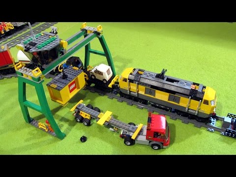 LEGO 7939 CITY Cargo Train Tracks & Test run