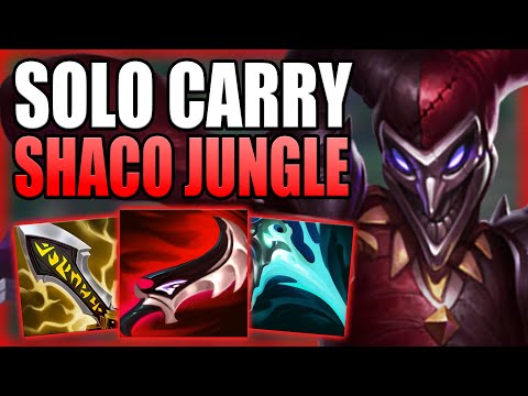 THIS IS HOW SHACO JUNGLE CAN EASILY SOLO CARRY GAMES! - Best Build/Runes S+ Guide League of Legends
