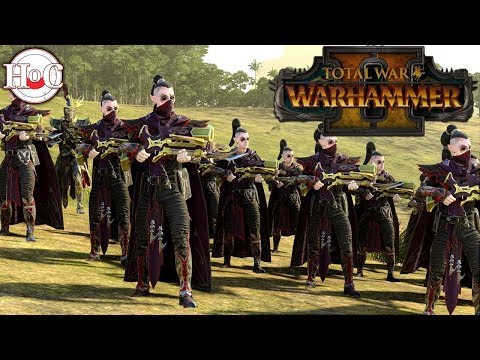 Dark Elves 1v1 (Shades with dual swords are good!) VS norsca  //Total war warhammer 2 online battle