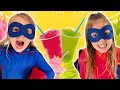 Ivy And Stella Transform Into Slurpee Superheroes Or Supervillains
