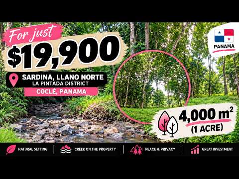 Construction Land for Sale in Sardina, Coclé, Panama | $19,900 — La Pintada
