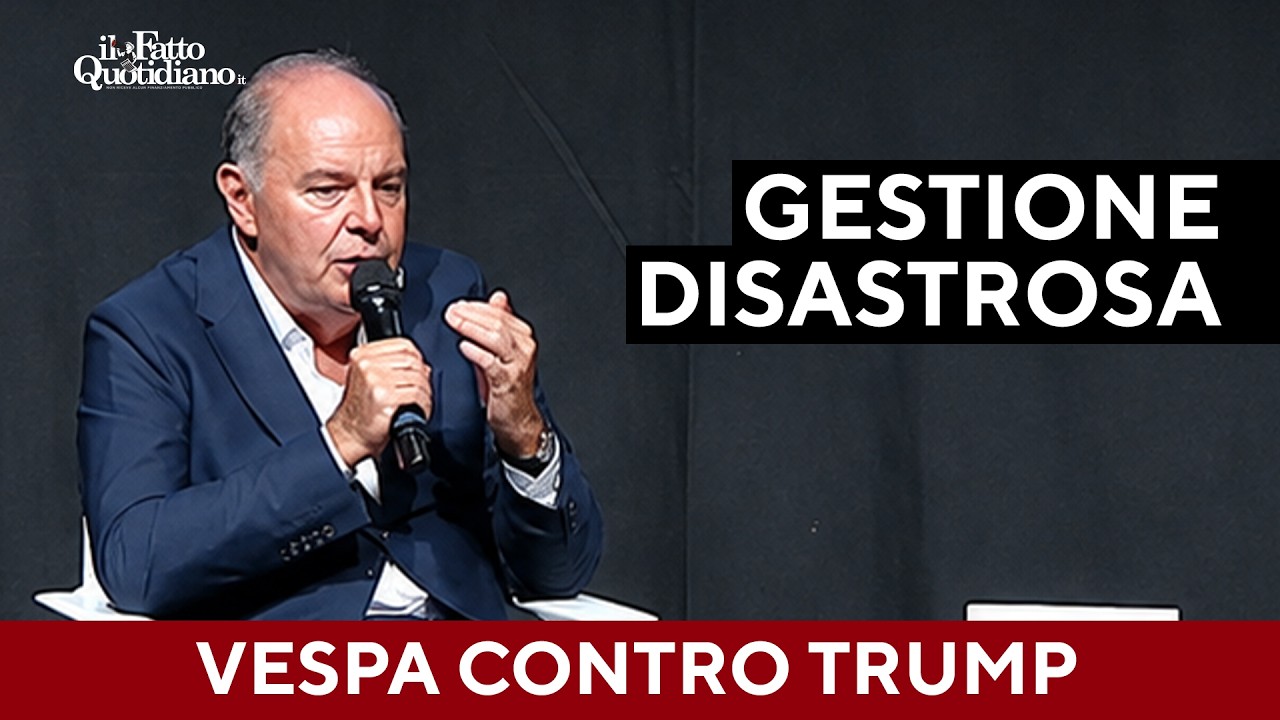 Vespa contro Trump: “Cambia idea ogni giorno, siamo nelle mani di una persona così”