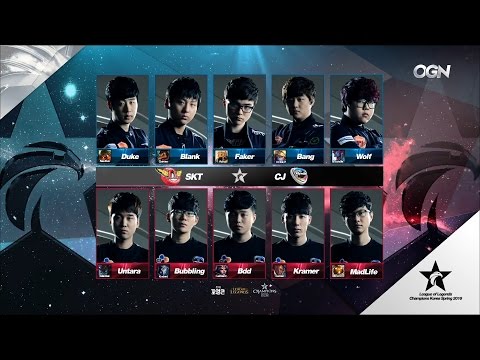 SKT vs CJ Game 1 Highlights - SK TELECOM T1 vs CJ ENTUS - LCK Week 11 - SPRING 2016