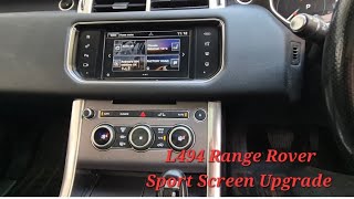 Range Rover Sport Screen Upgrade from start to finish.