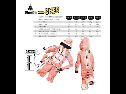 Find your size @WeeDo funwear
