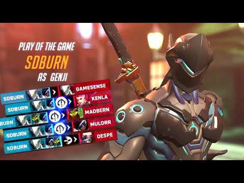 SDBURN IS BACK - GENJI GAMEPLAY! POTG! [ OVERWATCH 2 RANKED ]