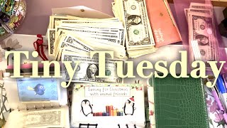 Tiny Tuesday (late), Christmas and counting all my J Bux! 