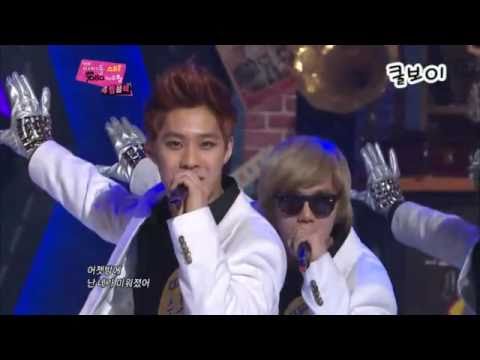 Sandara cheering for MBLAQ singing 'Trot' !!