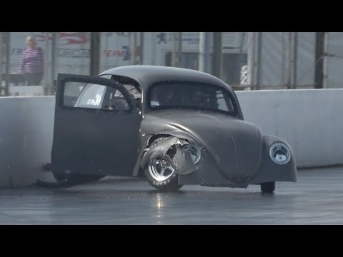 2332cc Turbo VW Beetle Crashes at Santa Pod Raceway