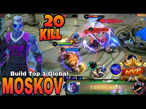 20Kills! Moskov Best Damage Build~Build Top 1 Global Moskov ~mlbb