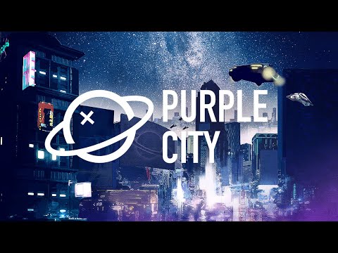 Like Saturn - purple city [royalty free]