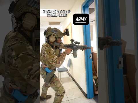 Every Branch In Combat | Reactions #military #army #armedforces