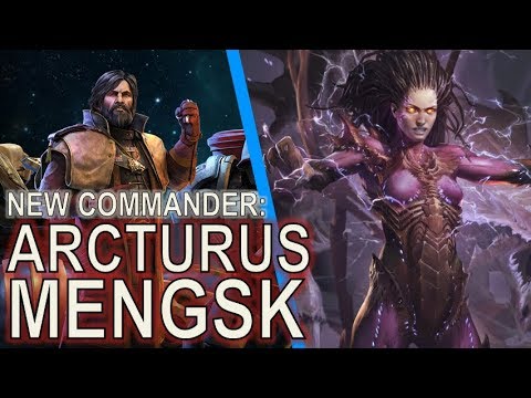 Starcraft II: ARCTURUS MENGSK COMMANDER! First look!