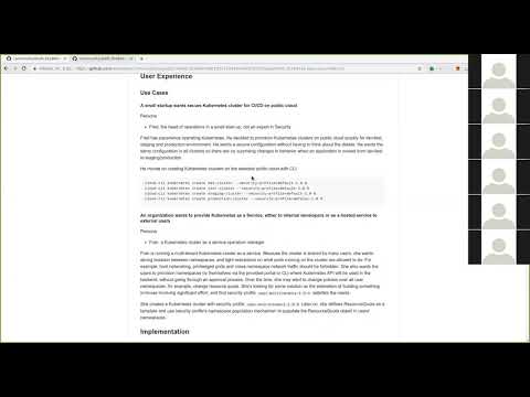 Kubernetes WG Multitenancy 20181218