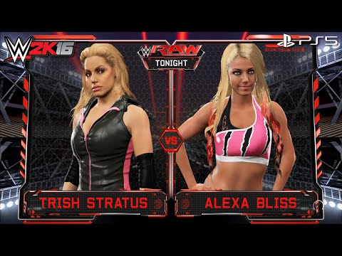 WWE 2K17 - Trish Stratus vs. Alexa Bliss [FULL MATCH] [Raw] Las Cruces, NM