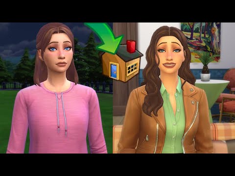 I finally gave my homeless sim a home! // Sims 4 homeless sim