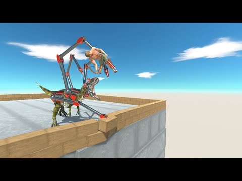 Doctor Octopus CRYOLOPHOSAURUS on Wobbly Building vs ALL UNITS Animal Revolt Battle Simulator