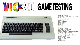 Testing Commodore VIC-20 Game Cartidges