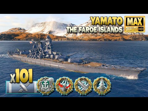 Battleship Yamato: Kraken on map The Faroe Islands - World of Warships