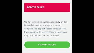 We've detected suspicious activity on this moneypak deposit attempt - secure-moneypak.com #moneypak