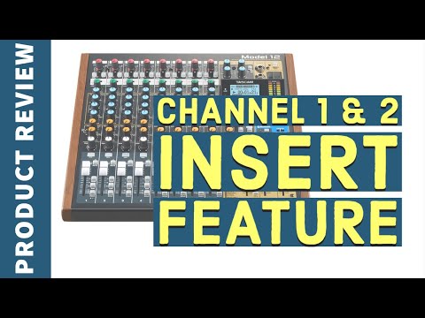 Channel 1 & 2 INSERT Feature | TASCAM Model12
