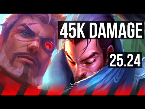 JAYCE vs YASUO (TOP) | Good KDA: 22/3/7, 45K damage | KR Diamond | 25.24