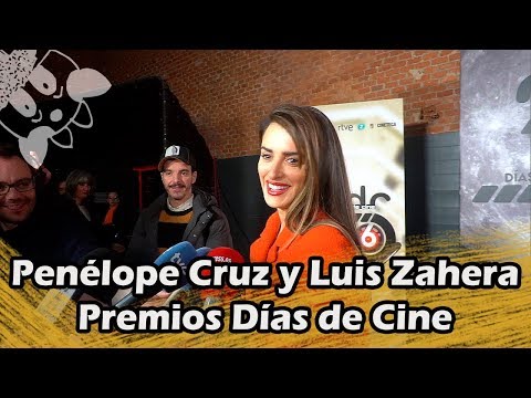 Penélope Cruz y Luis Zahera - Premios Días de Cine