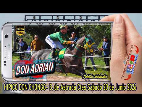 DON ADRIAN-Potrillos debutantes- Hipico Don Chongo- B. de astrada Ctes 20-06-26