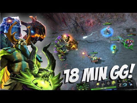 18 MINUTES GG! - Pugna Jakiro Nature Prophete Fast Game by Aui_2000 7.06 - Top Pro Player Dota 2