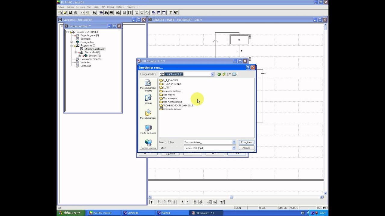 PL7PRO : 18 creer fichier pdf sur PL7PRO