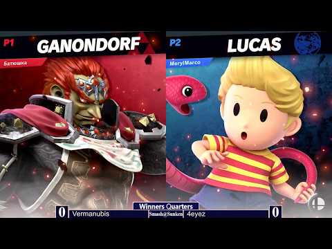 Smash@Sunken #69 - Vermanubis (Ganondorf) vs 4eyez (Lucas, Ness) - Ultimate Singles WQ